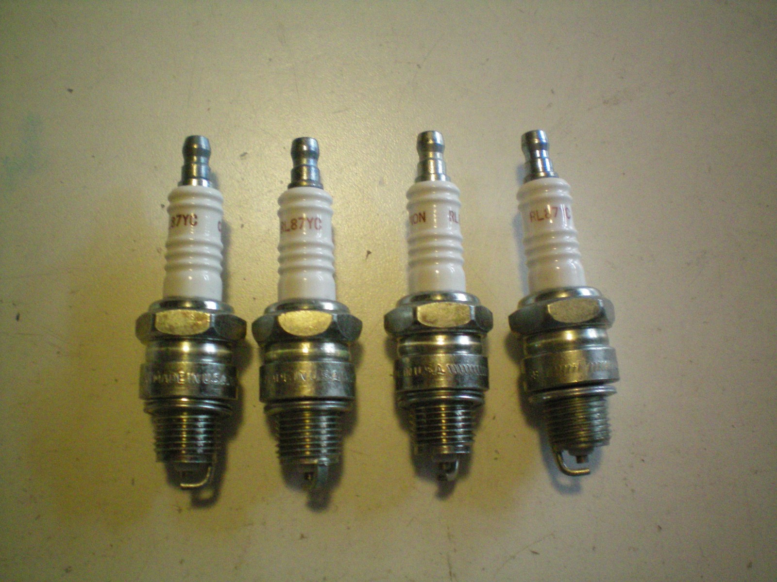CHAMPION QUANTITY FOUR  OF  #RL87YC / #327  SPARK PLUGS , FREE SHIPPING