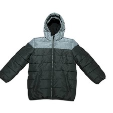 Children  s Place Stylish Black  Gray Puffer Jacket/Coat Youth Large 10/12