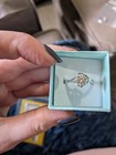 Moissanite Rhodium Plated  1.00ctw Round D Color Ring Size 8 — photo 6
