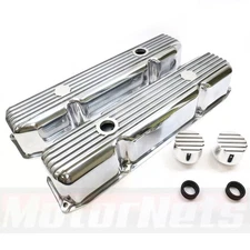 Polished Valve Covers Breather Set for BB Chrysler Mopar Plymouth 383 426 440 V8