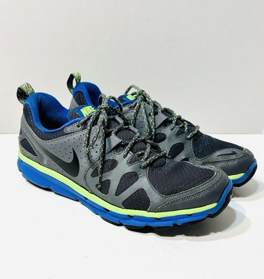 Nike Flex Trail Running Sneakers 538548-003 Men's Size 9 Gray / Blue  Hiking