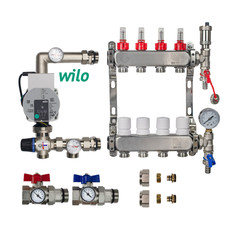 Underfloor Heating Manifold Kit 2–12 Port | Wilo Para Pump Pack | Complete Set