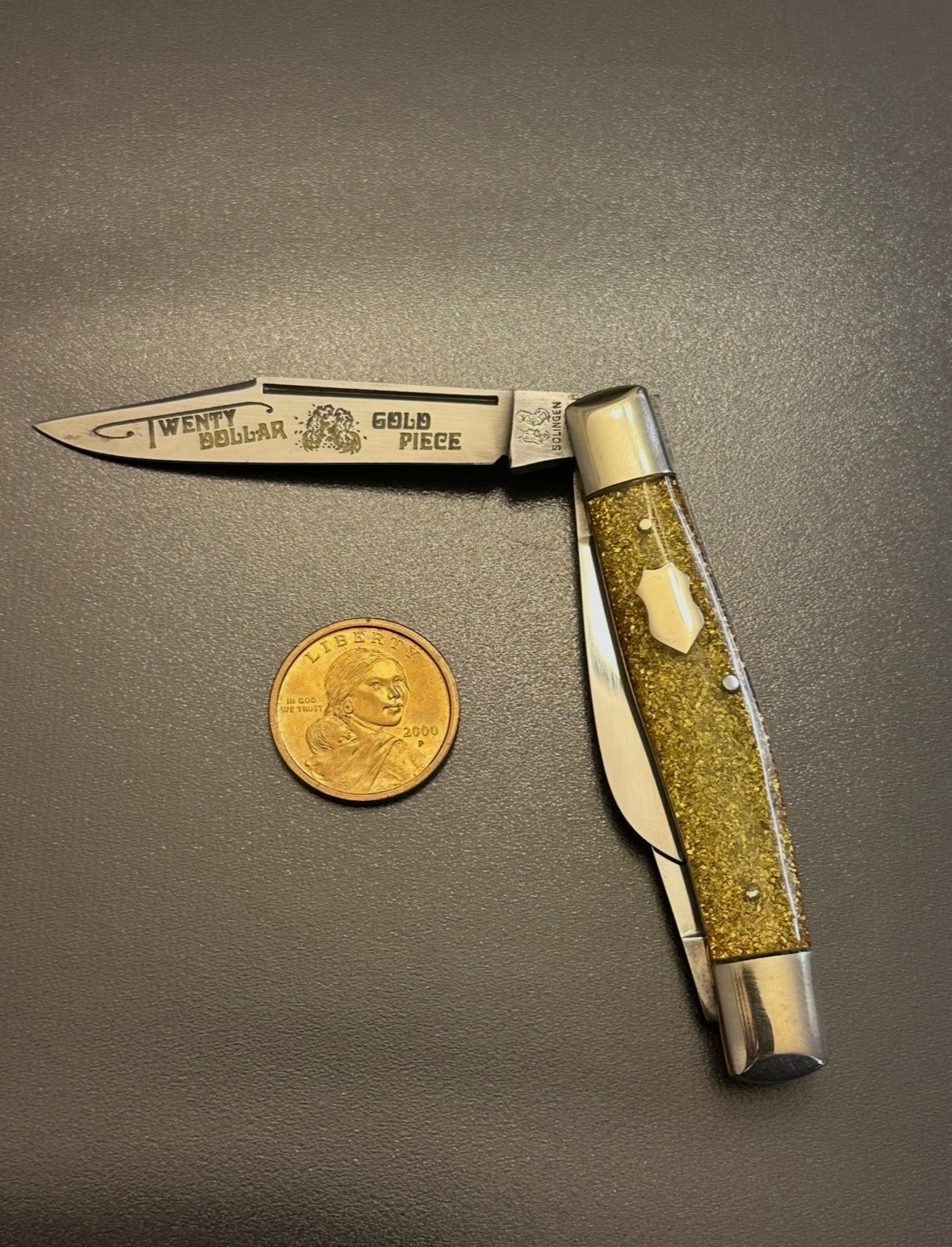Fight'N Rooster - Frank Buster - Twenty Dollar Gold Piece - Stockman