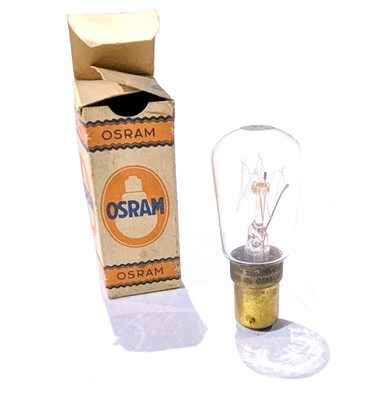 OSRAM  220-230V 25W B15d klar VINTAGE NOS Made in Germany