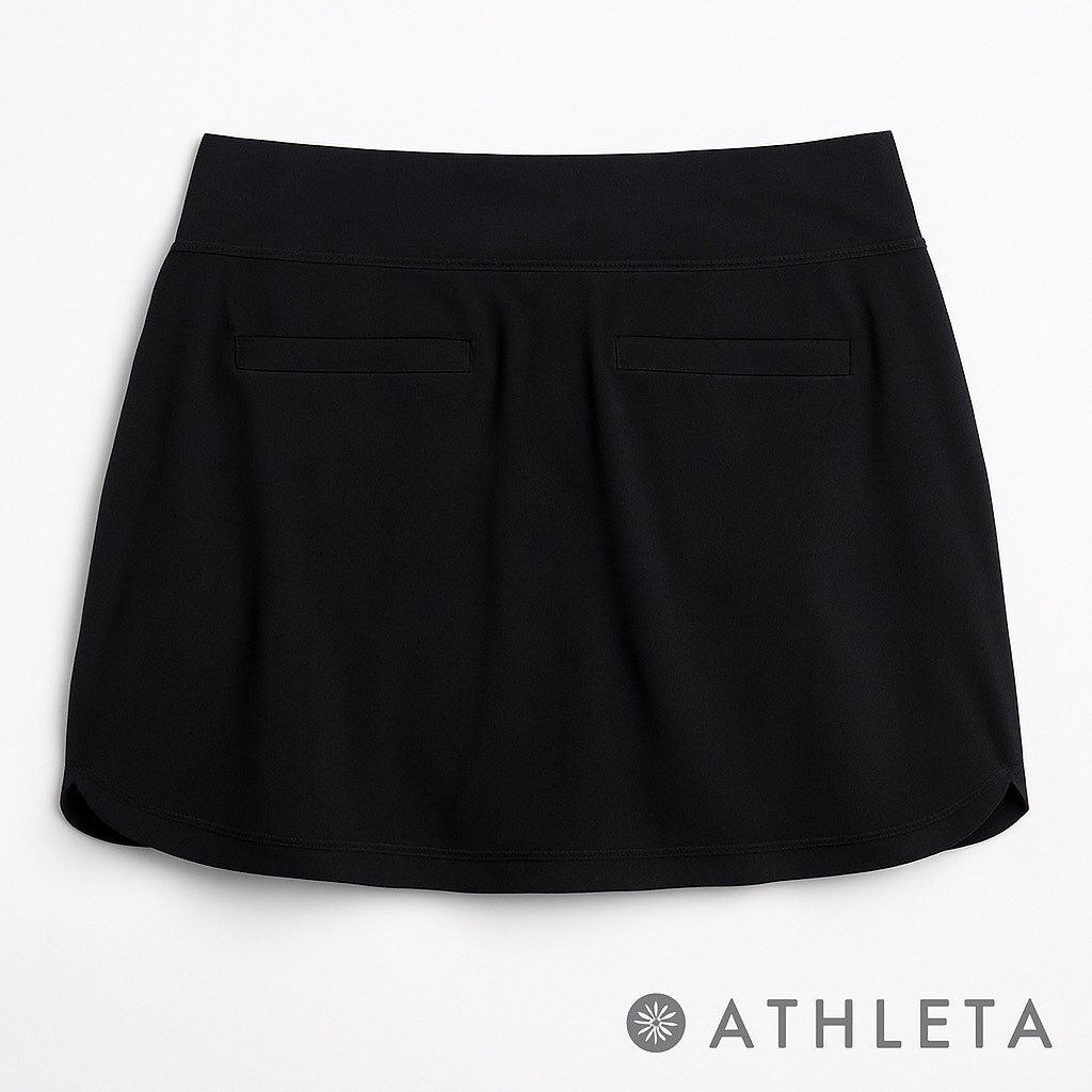 Athleta Solid Black Skort Sz. 6 - image 4