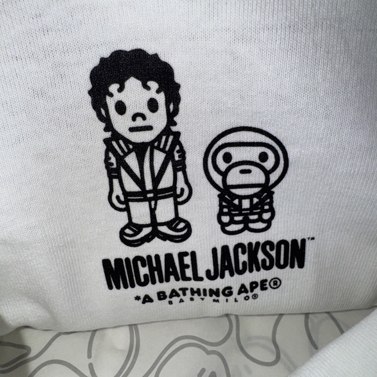 BAPE X MICHAEL JACKSON BABY MILO TEE (White) Size 2XL Brand New | eBay