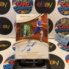 2017 Panini Immaculate Arjen Robben 07/10 Bayern Munich Boot Patch Auto Card