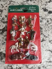 Kurt S. Adler 12 piece Nativity Set (H 1254) Vintage - Discontinued - Rare 11/99