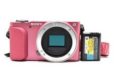 Sony  NEX-3N Pink Mirrorless Camera Tested Excellent Condition