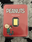 1/2 gram Gold Bar - Peanuts® Christmas w/Charlie & Snoopy (MTB)