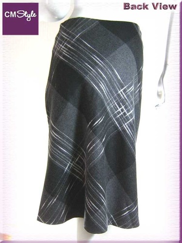 Flannel A Line Lady Skirt Gray / Grey S 26" - Picture 3 of 4