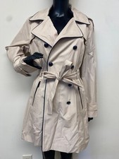 Trench donna GUESS Khakhi doppiopetto con cappuccio e cintura nuovo con etichetta