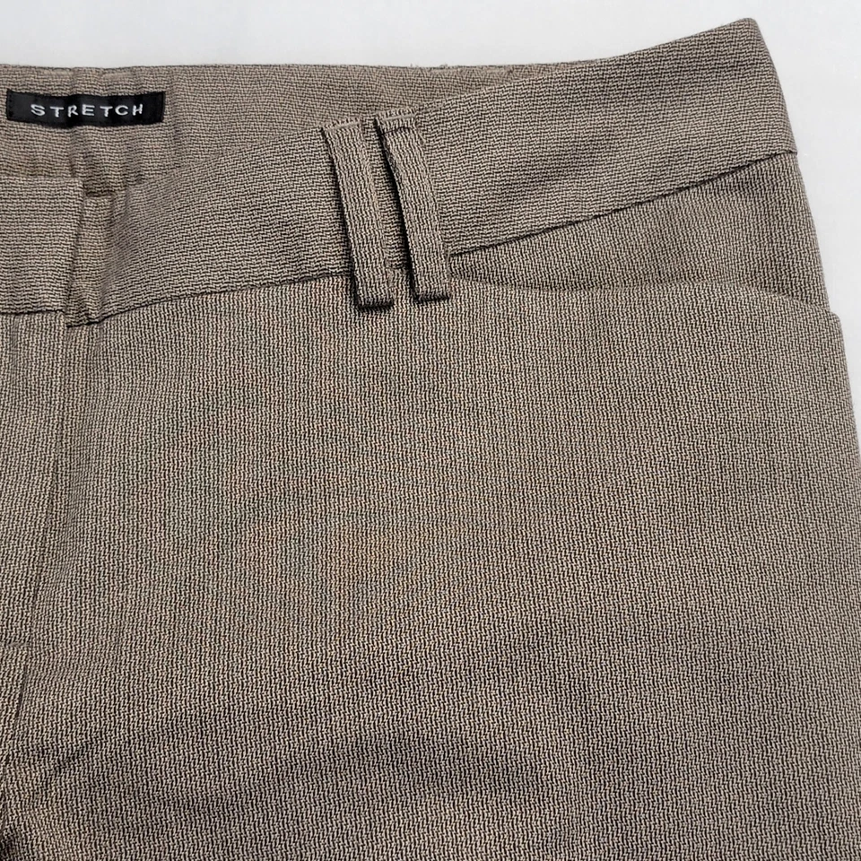 Axcess женщин эластичной загрузки платье брюки размер 10 греческий ключ коричневый офис карьера - Изображение 2 из 4