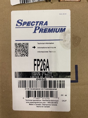 Spectra Premium Engine Oil Pan P/N: FP26A New - Picture 7 of 9