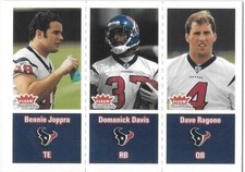 2003 Fleer Football Tradition Bennie Joppru RC/Domanick Davis RC/Dave Ragone RC