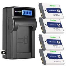 Wall Charger 4 battery for Sony BD1 DSC-G3 T2 T70 T75 T77 T90 T200 T300 T500