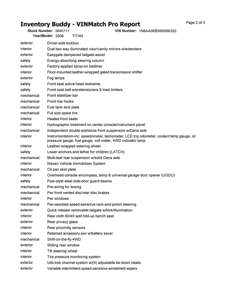 Used Engine Complete Assembly fits: 2006 Nissan Titan 5.6L VIN A 4th digit unlea - Изображение 3 из 4