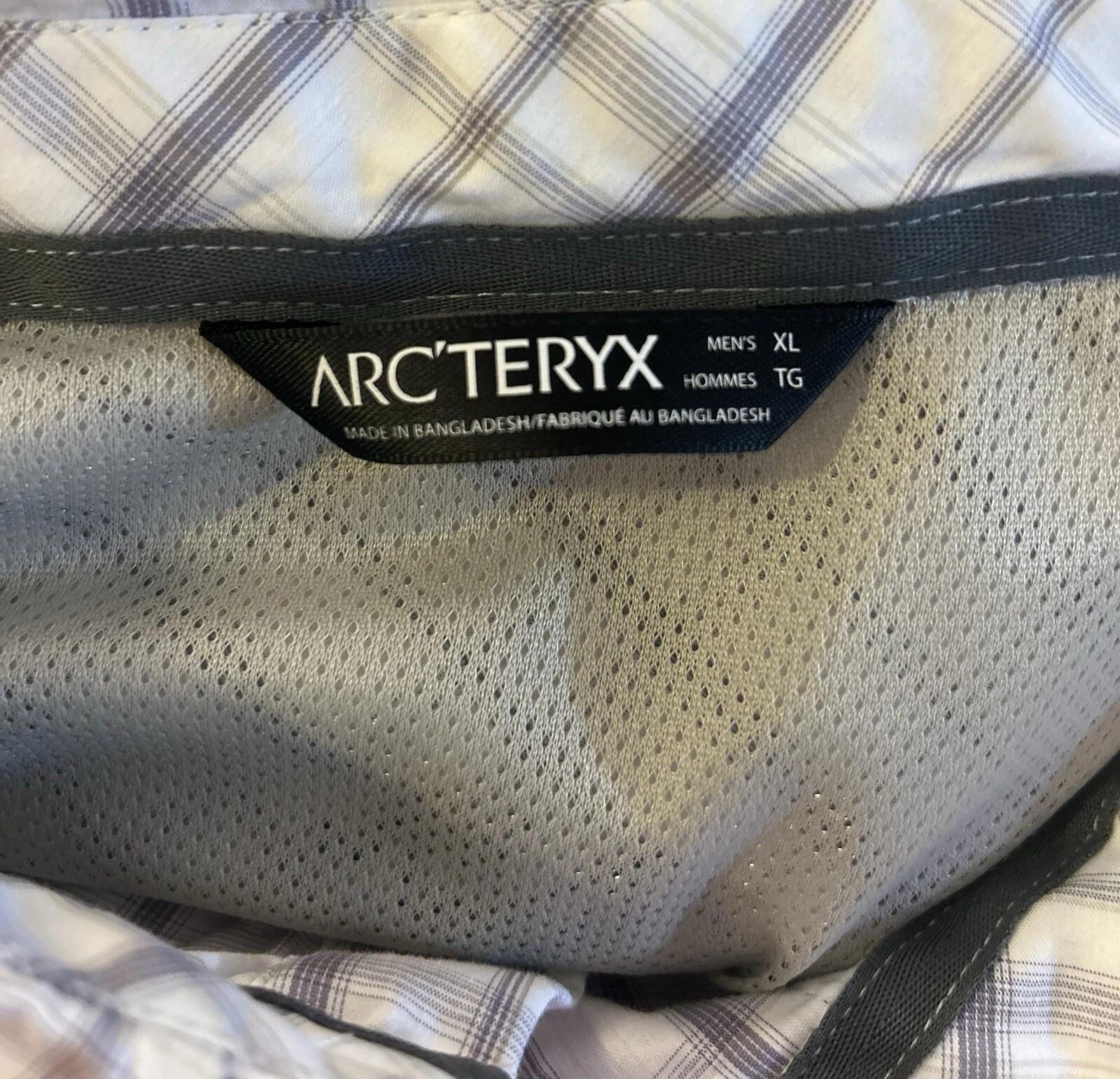arcteryx beral long sleeve button down plaid shirt
