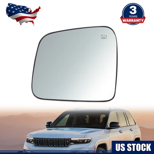 For Jeep Grand Cherokee Dodge Durango 2011-2022  Mirror Glass Heated Driver Side