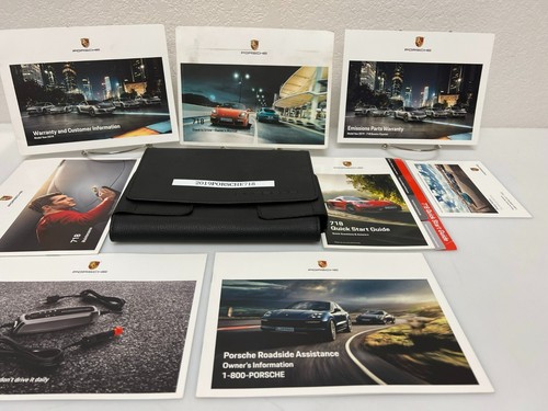 2019 Porsche 718 Genuine OEM Owner's Manual w/Navigation and logo case Loaded!