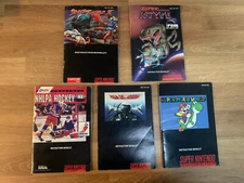 Super Nintendo (SNES) Instruction Booklets Lot
