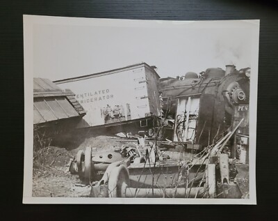 GREENSBURG, PA ORIGINAL PHOTO TRAIN WRECK VINTAGE