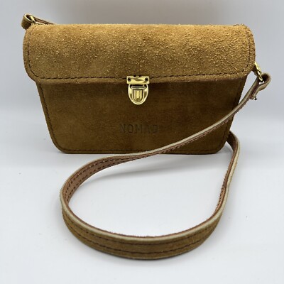 Suede Leather Homa Camera Bag Tote - 8'' Wide - Vintage