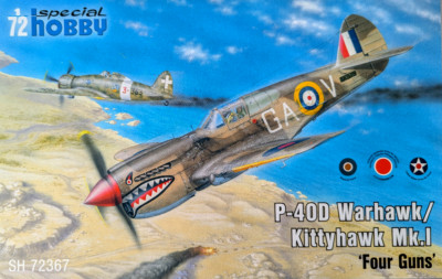 Special Hobby SH72367 - 1:72  P-40D Warhawk / Kittyhawk Mk.I ''Four Guns''