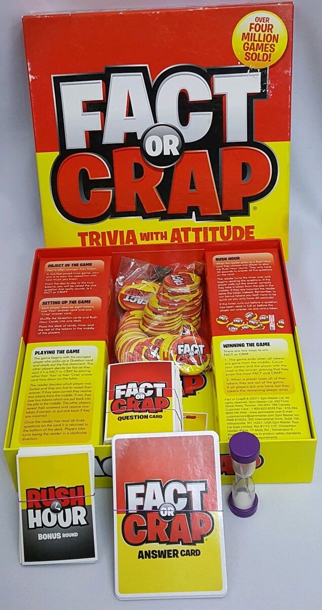  Fact or Crap Board Game : Toys & Games