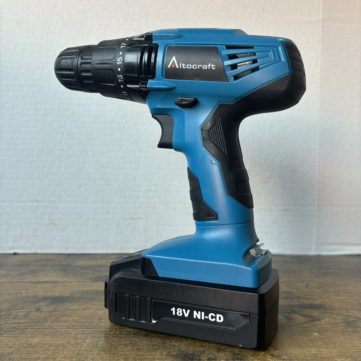 Altocraft 18 Volt Cordless Drill 241-9900 3/8” Keyless Chuck +Battery No  Charger