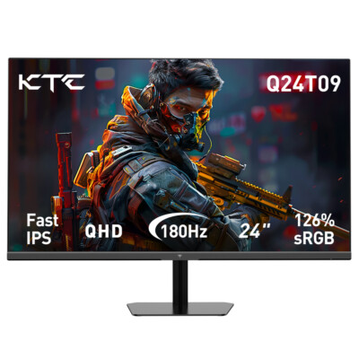 KTC 24-Zoll Gaming Monitor 2560×1440 180Hz 3ms Schnelles IPS-Panel 16:9 Monitore