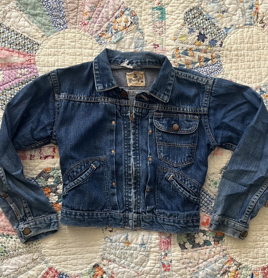 Vintage 1950s Blue Bell Wrangler Denim Jacket 11mjz Size 12 Vintage 1950s Blue Bell Wrangler Denim Jacket 11mjz Size 12