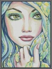 Fantasy Lady Counted Cross Stitch Chart  - #24-167