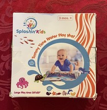Splashin' Kids Tummy Time Water Play Mat Age 3 Months Water Animals 26"x20"