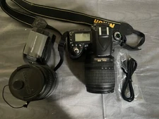 Nikon D D90 Digital SLR Camera D90 DSLR body, lens, telescopic lens, battery