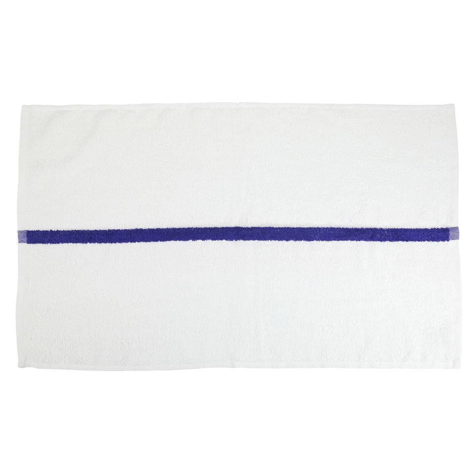 Gym Hand Towels 16x27 - Packs of 12 Absorbent Cotton Striped Workout Spa Towels - Image 4 of 4