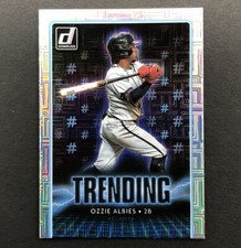 Ozzie Albies 2021 Panini Donruss MLB Trending Insert Vector Parallel #TR4 Braves