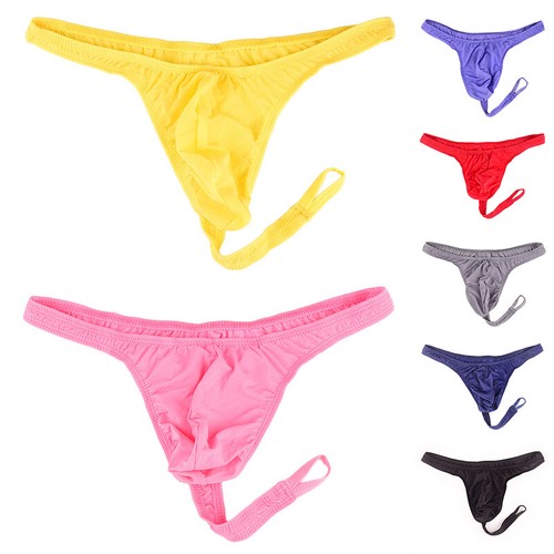 6/3Pack Hommes Strng Pochette Slps T-Back Culottes Sous-Vêtements