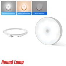 LED Motion Sensor Under Cabinet Closet Light USB Rechargeable Kitchen Lamp Strip