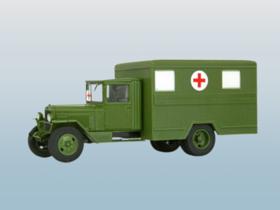 Miniature Autocar ZIS-44 Ambulance Civile USSR - BC098 1:43 - RetroCBA