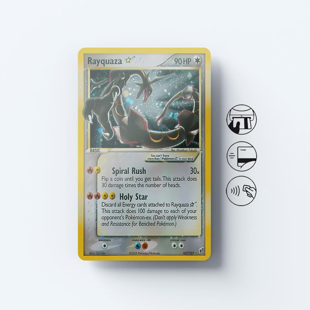 ポケモンカードゲーム Rayquaza Gold Star English Pokemon Card Pokemon EX Deoxys # 107 Gold Star Rayquaza Holo PSA 10 Card