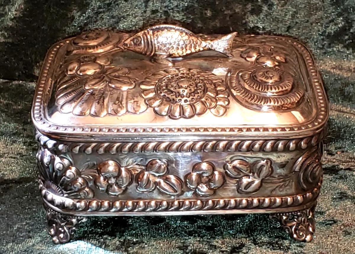 新艺术派1850-1899 古董银盒| eBay