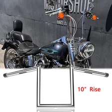 10" Rise 1" Z-Bar Ape Hanger Handlebar For Suzuki Boulevard C50 M50 M109R C109