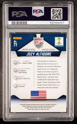 2014 Panini Prizm World Cup Jozy Altidore #71 PSA 9 MINT USA