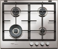 Piano Cottura 4 Fuochi WHIRLPOOL a Gas Incasso 60 cm Griglie Ghisa GMR6422/IXL