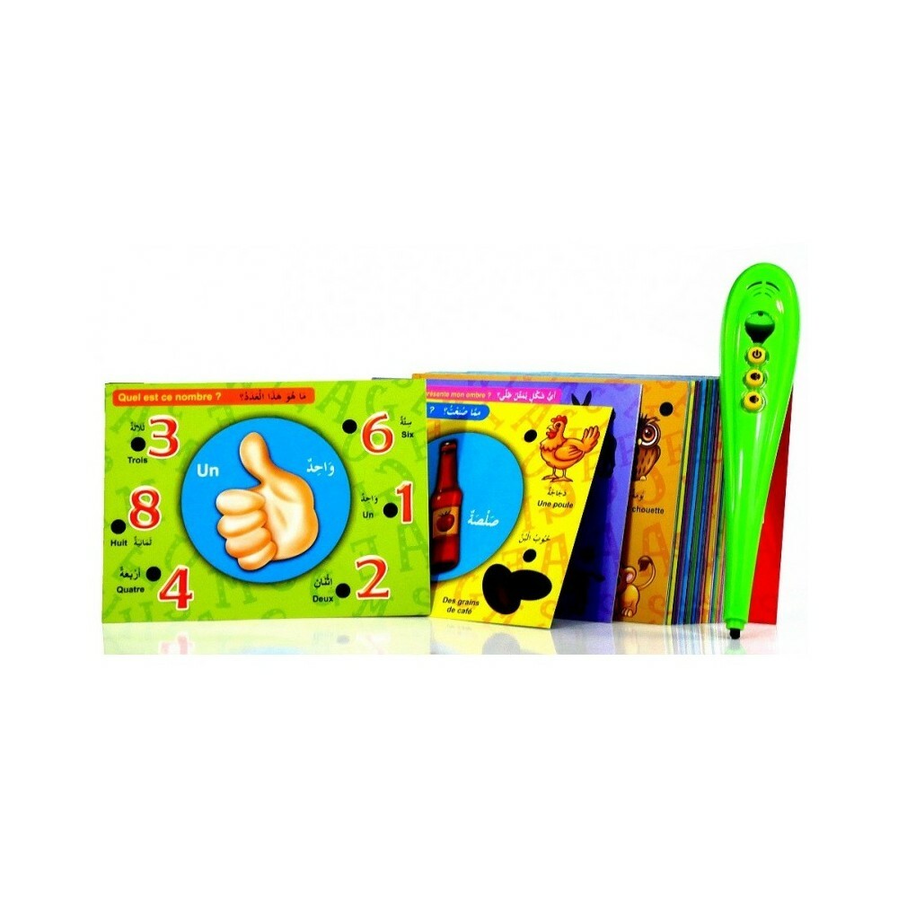 Stylo intelligent éducatif bilingue interactif de 100 cartes