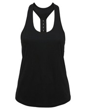 TriDri Womens Racer Strap Back Vest Active Performance Running Yoga Gym Top