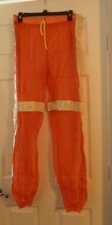 Safety Neon Pants Reflective Stripes Orange Size XL brand M.L.Kishigo