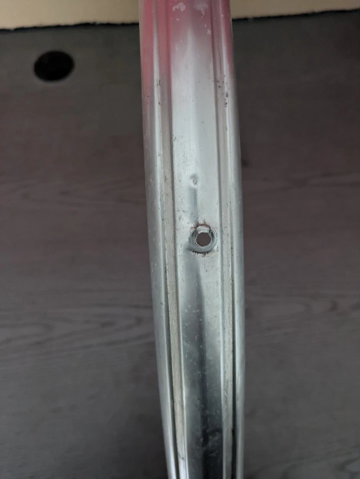 Garde boue arrière vélo vintage ancien aluminium pour roue de 700 - Photo 2/3