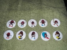 California Raisins Vintage 1980 s Toy Button Pin Lot of 10 All Different